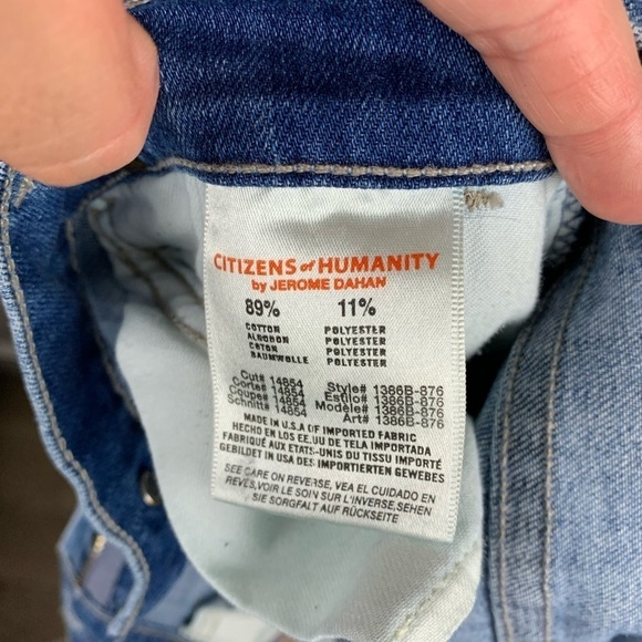 Citizen Of Humanity Cuffed Cropped Straight Leg Jeans - Picture 4 of 6